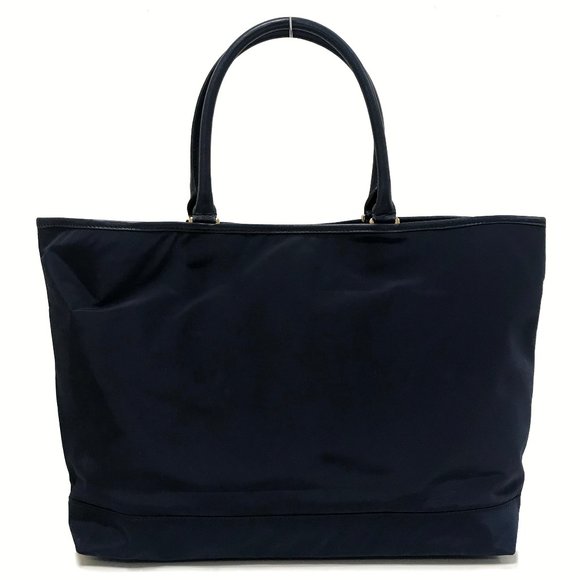 Tory Burch Normandy Blue Stacked Logo Tote - Picture 9 of 9